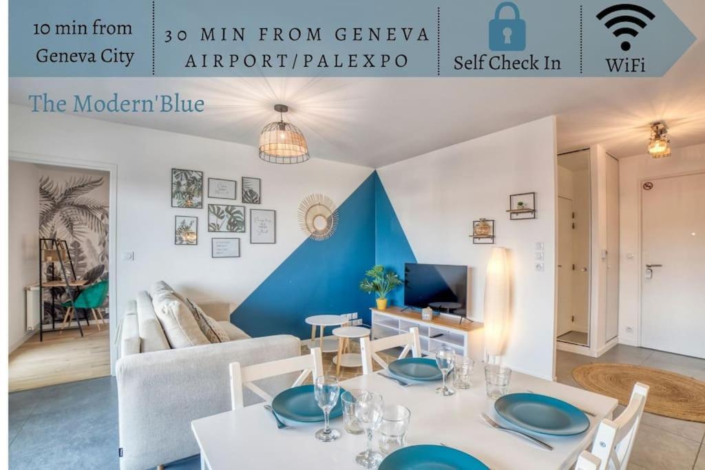 Modern'blue - Gare A 3min-geneve Acces Direct *